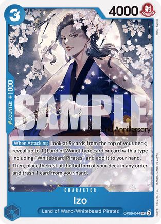 Izo (OP09-044) - Emperors in the New World: 2nd Anniversary Tournament Cards