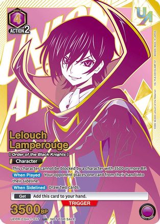 Lelouch Lamperouge (017) (UEPR/CGH-1-017) - Union Arena Promotion Cards Foil