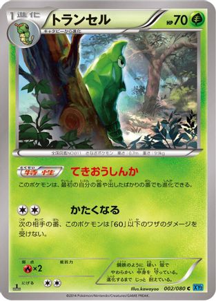 [JP] Metapod (002/080) - XY2 Wild Blaze 1st Edition