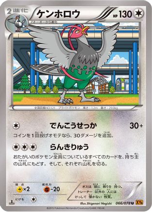 [JP] Unfezant - 066/078 (066/078) - XY6 Emerald Break Unlimited