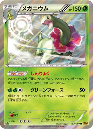 [JP] Meganium (003/080) - XY9 Rage of the Broken Heavens 1st Edition Holofoil