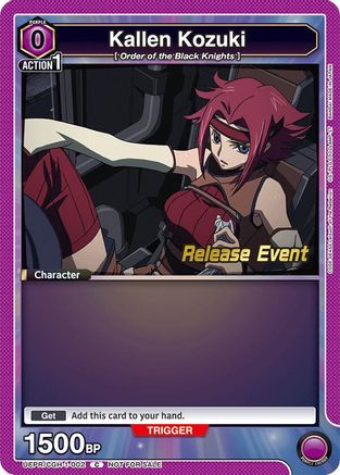 Kallen Kozuki (002) (UEPR/CGH-1-002) - Code Geass Lelouch of the Rebellion Release Event Cards