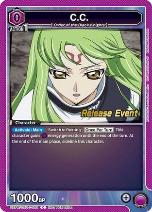 C.C. (005) (UEPR/CGH-1-005) - Code Geass Lelouch of the Rebellion Release Event Cards