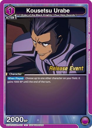 Kousetsu Urabe (UEPR/CGH-1-019) - Code Geass Lelouch of the Rebellion Release Event Cards