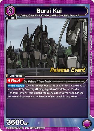 Burai Kai (UEPR/CGH-1-026) - Code Geass Lelouch of the Rebellion Release Event Cards