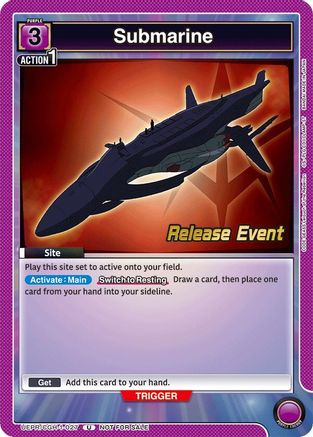 Submarine (UEPR/CGH-1-027) - Code Geass Lelouch of the Rebellion Release Event Cards