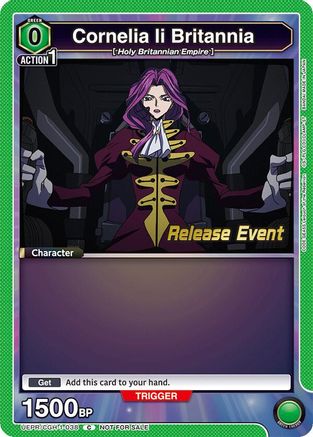 Cornelia li Britannia (038) (UEPR/CGH-1-038) - Code Geass Lelouch of the Rebellion Release Event Cards