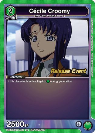 Cecile Croomy (UEPR/CGH-1-042) - Code Geass Lelouch of the Rebellion Release Event Cards