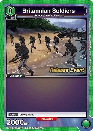 Britannian Soldiers (UEPR/CGH-1-044) - Code Geass Lelouch of the Rebellion Release Event Cards