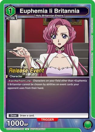 Euphemia li Britannia (046) (UEPR/CGH-1-046) - Code Geass Lelouch of the Rebellion Release Event Cards