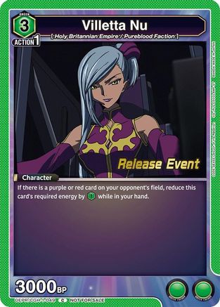 Villetta Nu (UEPR/CGH-1-049) - Code Geass Lelouch of the Rebellion Release Event Cards