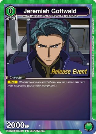 Jeremiah Gottwald (051) (UEPR/CGH-1-051) - Code Geass Lelouch of the Rebellion Release Event Cards