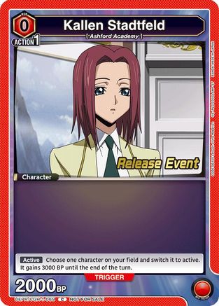 Kallen Stadtfeld (069) (UEPR/CGH-1-069) - Code Geass Lelouch of the Rebellion Release Event Cards