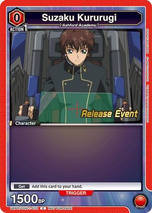 Suzaku Kururugi (072) (UEPR/CGH-1-072) - Code Geass Lelouch of the Rebellion Release Event Cards