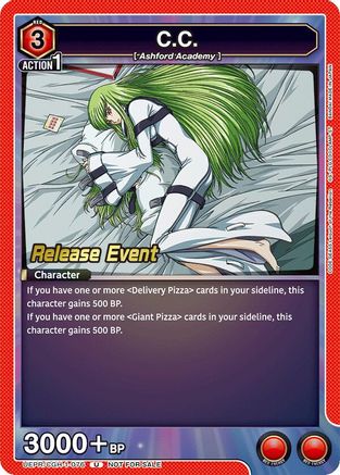 C.C. (076) (UEPR/CGH-1-076) - Code Geass Lelouch of the Rebellion Release Event Cards