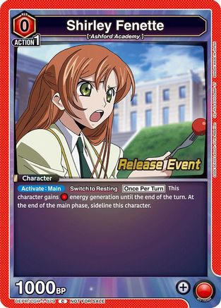 Shirley Fenette (079) (UEPR/CGH-1-079) - Code Geass Lelouch of the Rebellion Release Event Cards