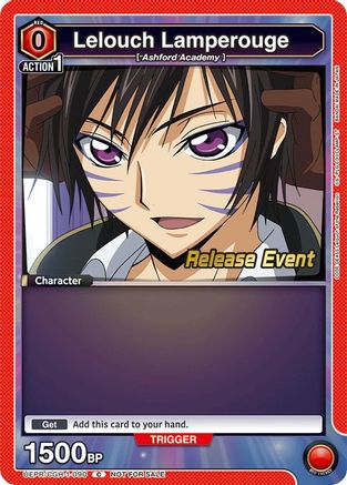 Lelouch Lamperouge (090) (UEPR/CGH-1-090) - Code Geass Lelouch of the Rebellion Release Event Cards