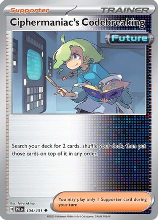 Ciphermaniac's Codebreaking 104 - SV Prismatic Evolutions Reverse Holofoil