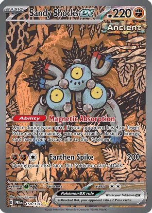 Sandy Shocks ex - 159/131 159 - SV Prismatic Evolutions Holofoil