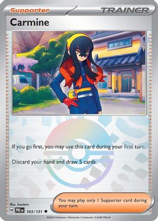 Carmine (Poke Ball Pattern) 103 - SV Prismatic Evolutions Holofoil