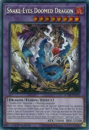 Snake-Eyes Doomed Dragon (SUDA-EN035) - Supreme Darkness 1st Edition