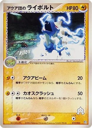 [JP] Team Aqua's Manectric (019/033) - Aqua Deck Kit