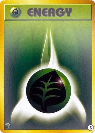 [JP] Basic Grass Energy - 3 (3) - Intro Pack Neo Chikorita