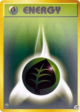 [JP] Basic Grass Energy - 29 (29) - Intro Pack Neo Chikorita
