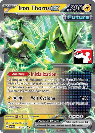 Iron Thorns ex - 077/167 77 - Prize Pack Series Cards Holofoil