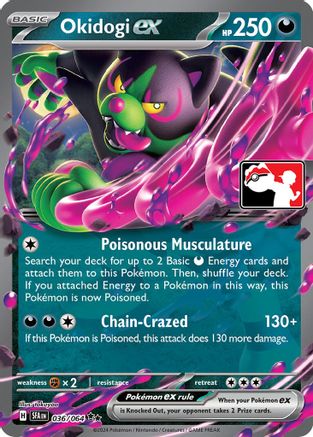 Okidogi ex - 036/064 36 - Prize Pack Series Cards Holofoil