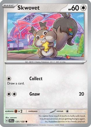 Skwovet 131 - SV09 Journey Together Reverse Holofoil