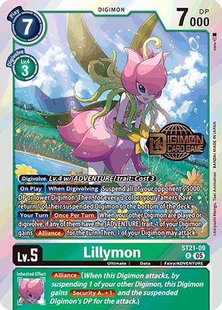 Lillymon (ST21-09) - Starter Deck 21: Hero of Hope Release Event Cards Foil