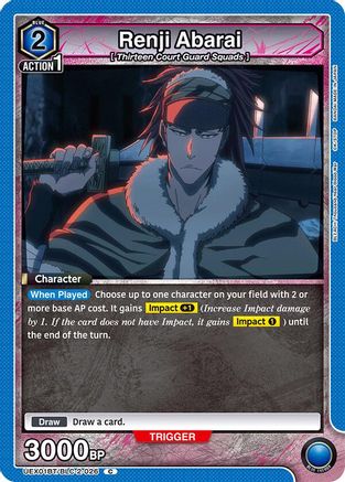 Renji Abarai (026) (UEX01BT/BLC-2-026) - UEX01BT BLEACH ThousandYear Blood War Vol2
