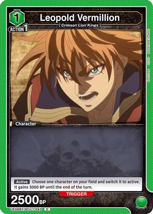 Leopold Vermillion (UE08BT/BCV-1-043) - UE08BT Black Clover