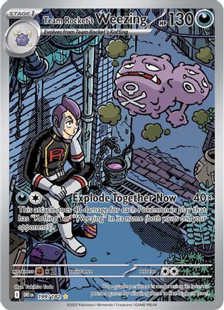 Team Rocket's Weezing - 199/182 199 - SV10 Destined Rivals Holofoil