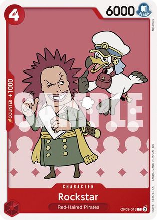 Rockstar (Reprint) (OP09-016) - Starter Deck 23: RED Shanks