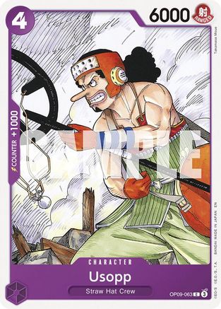 Usopp (Reprint) (OP09-063) - Starter Deck 26: PURPLE/BLACK Monkey.D.Luffy