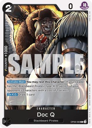 Doc Q (Reprint) (OP09-090) - Starter Deck 27: BLACK Marshall.D.Teach