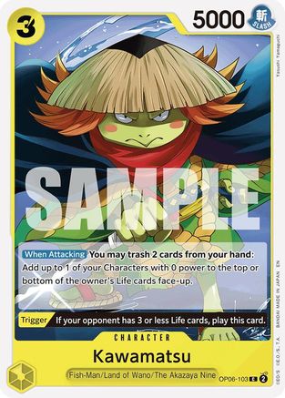 Kawamatsu (Reprint) (OP06-103) - Starter Deck 28: GREEN/YELLOW Yamato