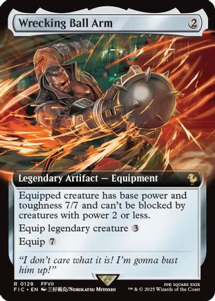 Wrecking Ball Arm (Extended Art) (FIC-128) [Commander: FINAL FANTASY]
