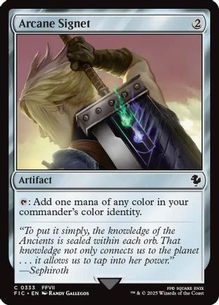 Arcane Signet (FIC-333) (Surge Foil) [Commander: FINAL FANTASY] Foil