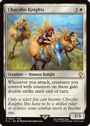 Chocobo Knights (Surge Foil) (FIC-012) [Commander: FINAL FANTASY] Foil