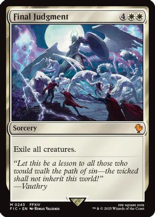 Final Judgment (Surge Foil) (FIC-243) [Commander: FINAL FANTASY] Foil