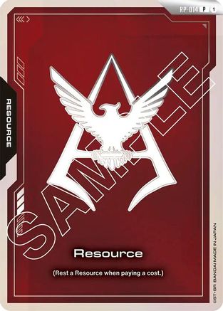 Resource (RP-014) (Char Aznable Emblem) (RP-014) - Promotional Resource Tokens Holofoil