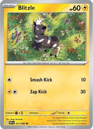 Blitzle 31 - SV White Flare Reverse Holofoil