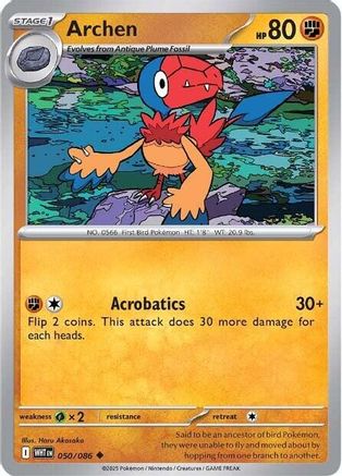 Archen 50 - SV White Flare Reverse Holofoil