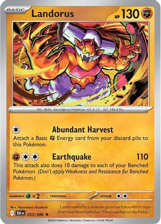 Landorus 53 - SV Black Bolt Reverse Holofoil