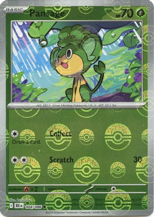 Pansage (Poke Ball Pattern) 4 - SV Black Bolt Holofoil