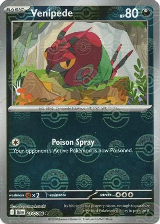 Venipede (Poke Ball Pattern) 54 - SV Black Bolt Holofoil