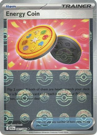 Energy Coin (Poke Ball Pattern) 81 - SV Black Bolt Holofoil